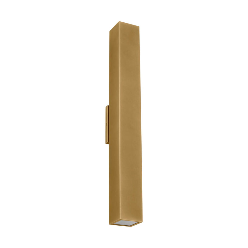 Visual Comfort Modern SLOWS29527NB LED Outdoor Wall Mount, Natural Brass