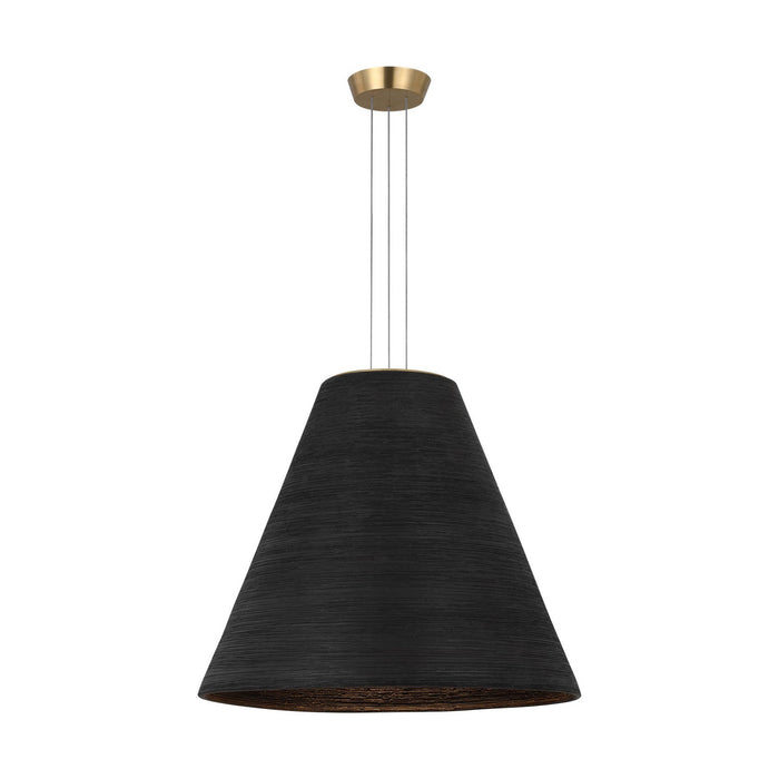 Visual Comfort Modern SLPD12527BNB LED Pendant, Natural Brass