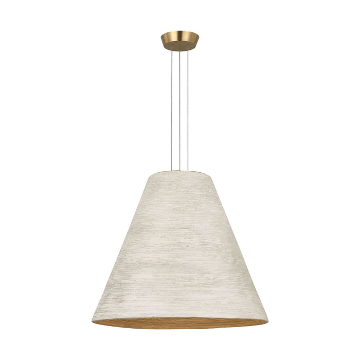 Visual Comfort Modern SLPD12527CRNB LED Pendant, Natural Brass