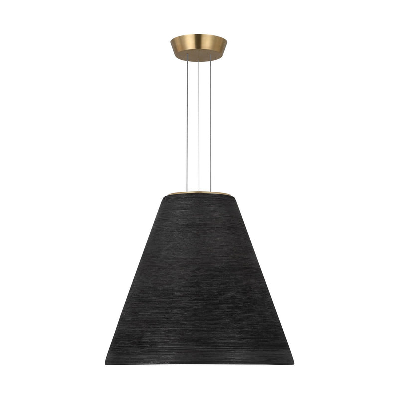 Visual Comfort Modern SLPD12627BNB LED Pendant, Natural Brass
