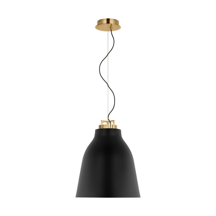 Visual Comfort Modern SLPD29927BNB LED Pendant, Natural Brass