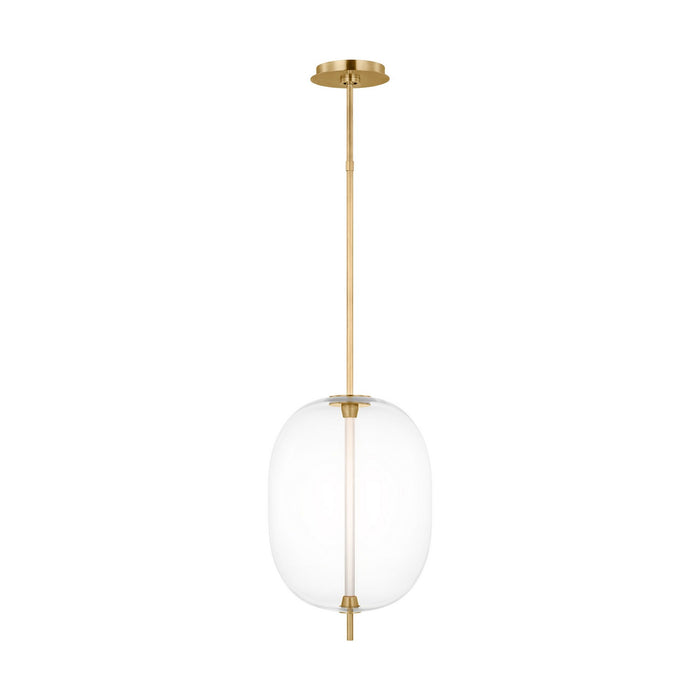 Visual Comfort Modern SLPD31227CNB LED Pendant, Natural Brass