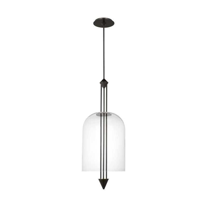Visual Comfort Modern SLPD31727CBZ LED Pendant, Dark Bronze