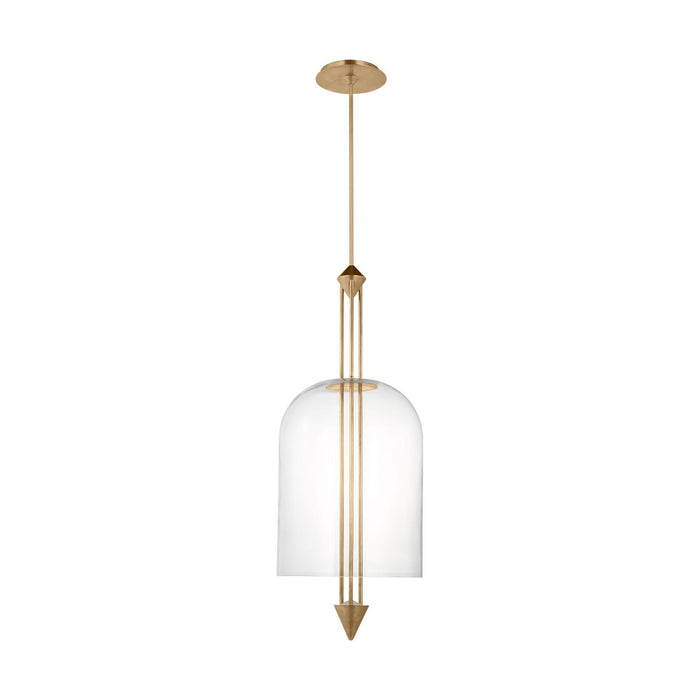 Visual Comfort Modern SLPD31727CNB LED Pendant, Natural Brass