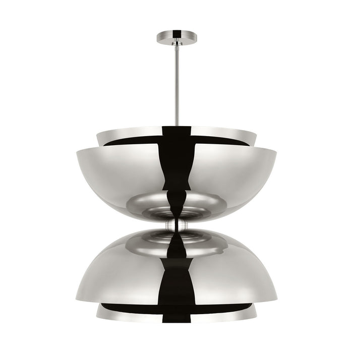 Visual Comfort Modern SLPD32027N LED Pendant, Polished Nickel