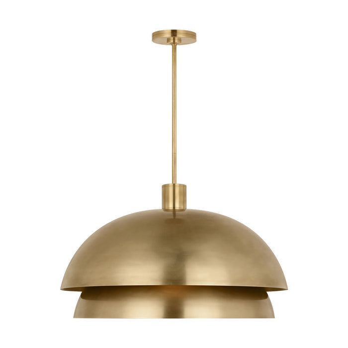 Visual Comfort Modern SLPD32127NB LED Pendant, Natural Brass