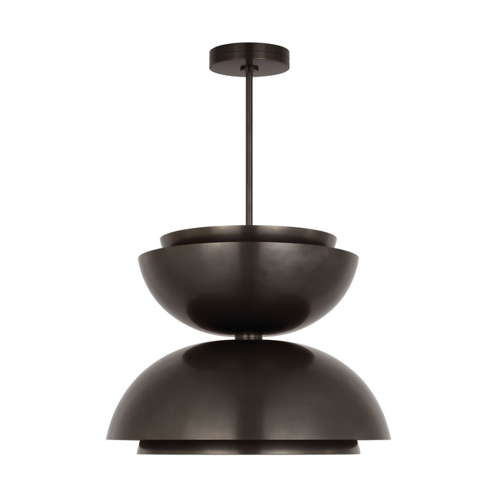 Visual Comfort Modern SLPD32227BZ LED Pendant, Dark Bronze