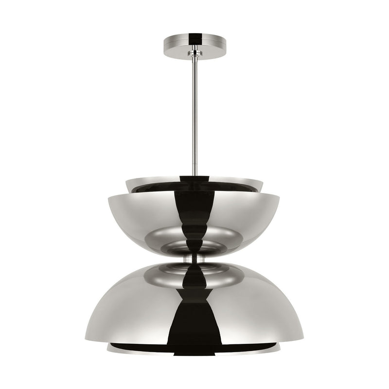 Visual Comfort Modern SLPD32227N LED Pendant, Polished Nickel