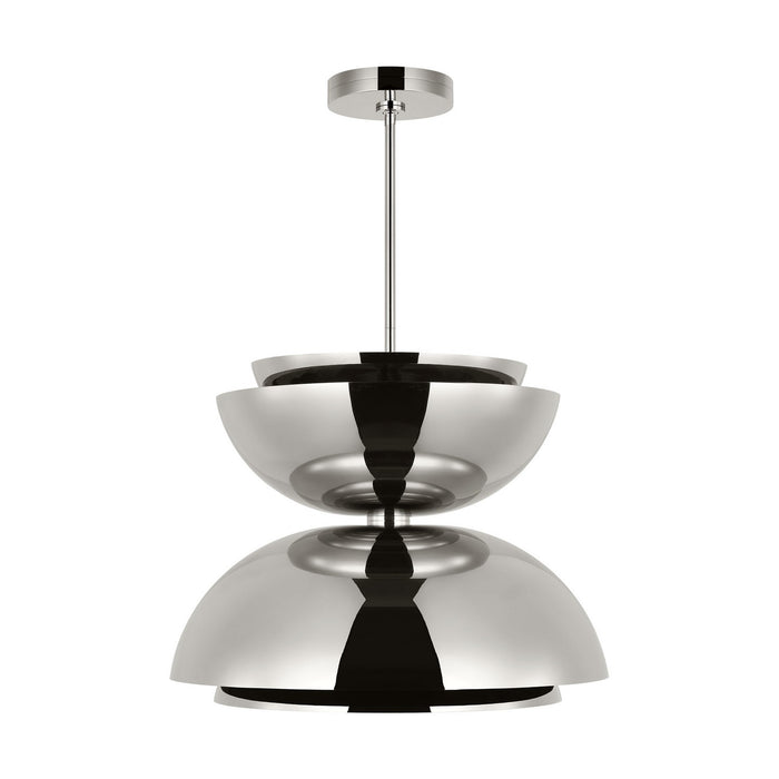 Visual Comfort Modern SLPD32227N LED Pendant, Polished Nickel