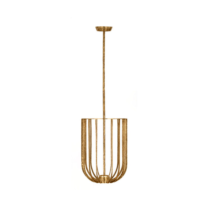 Visual Comfort Modern SLPD33227PAB LED Pendant, Polished Antique Brass