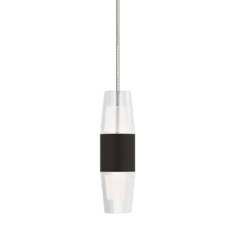 Visual Comfort Modern SLPD395MO27BZ LED Pendant, Dark Bronze