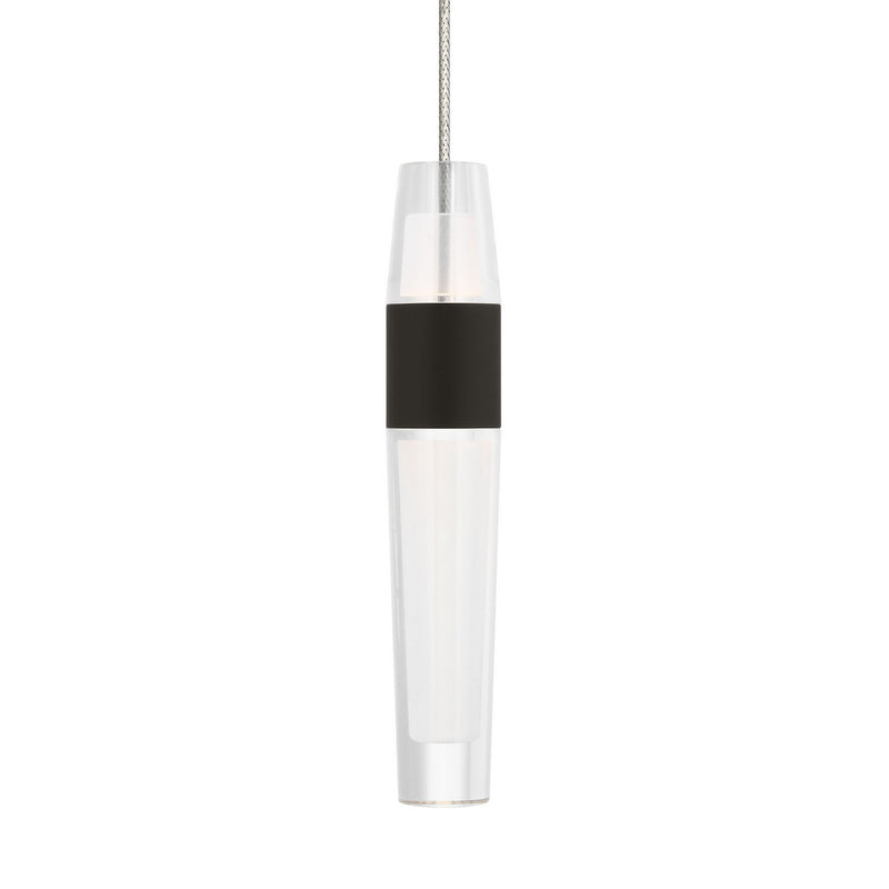 Visual Comfort Modern SLPD396MO27BZ LED Pendant, Dark Bronze