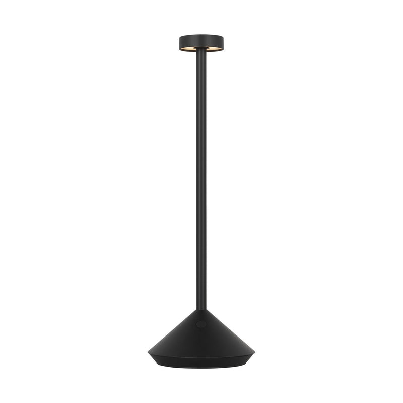 Visual Comfort Modern SLTB27127B LED Table Lamp, Black