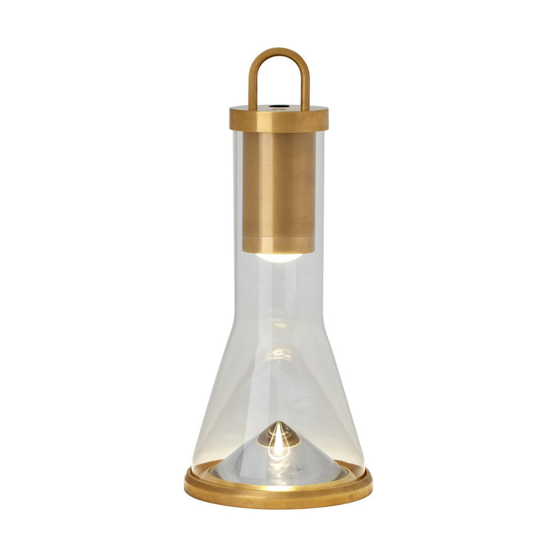 Visual Comfort Modern SLTB27327NB LED Table Lamp, Natural Brass