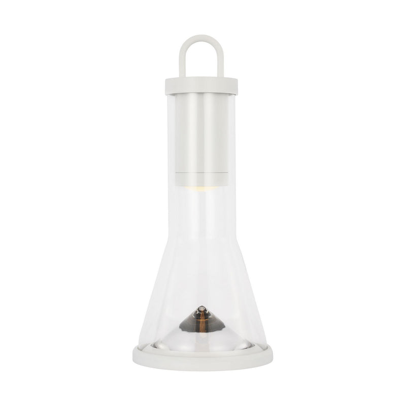 Visual Comfort Modern SLTB27327W LED Table Lamp, Matte White
