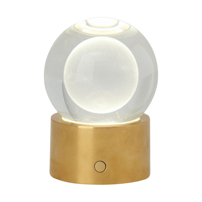 Visual Comfort Modern SLTB27427NB LED Table Lamp, Natural Brass