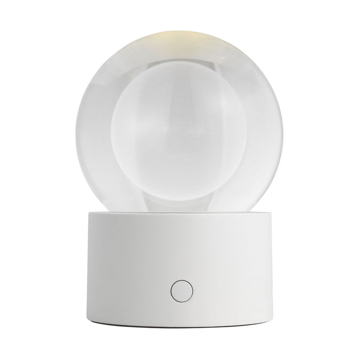 Visual Comfort Modern SLTB27427W LED Table Lamp, Matte White