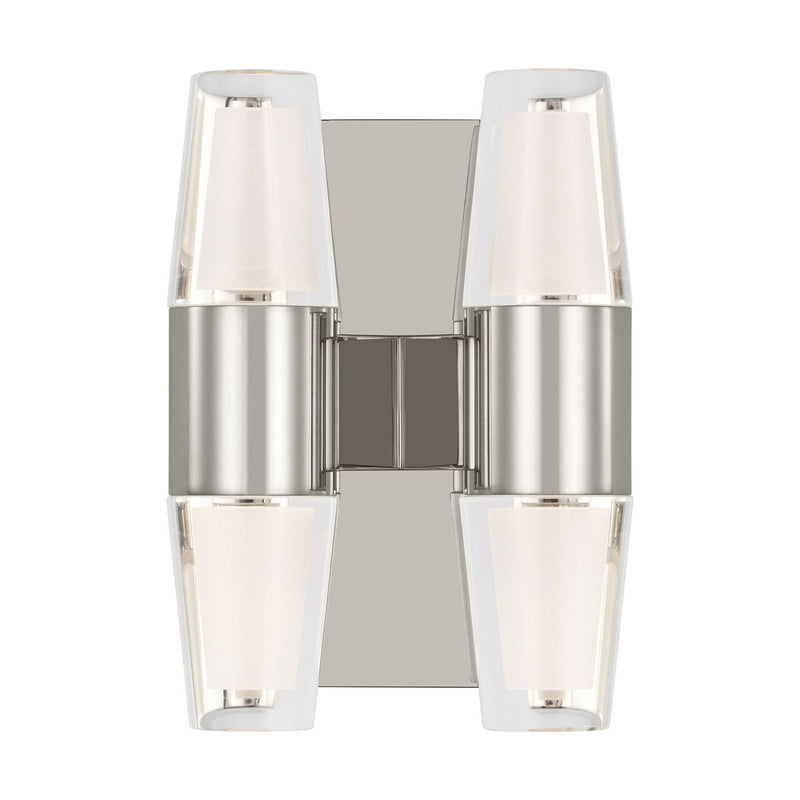 Visual Comfort Modern SLWS31427N LED Wall Sconce, Polished Nickel