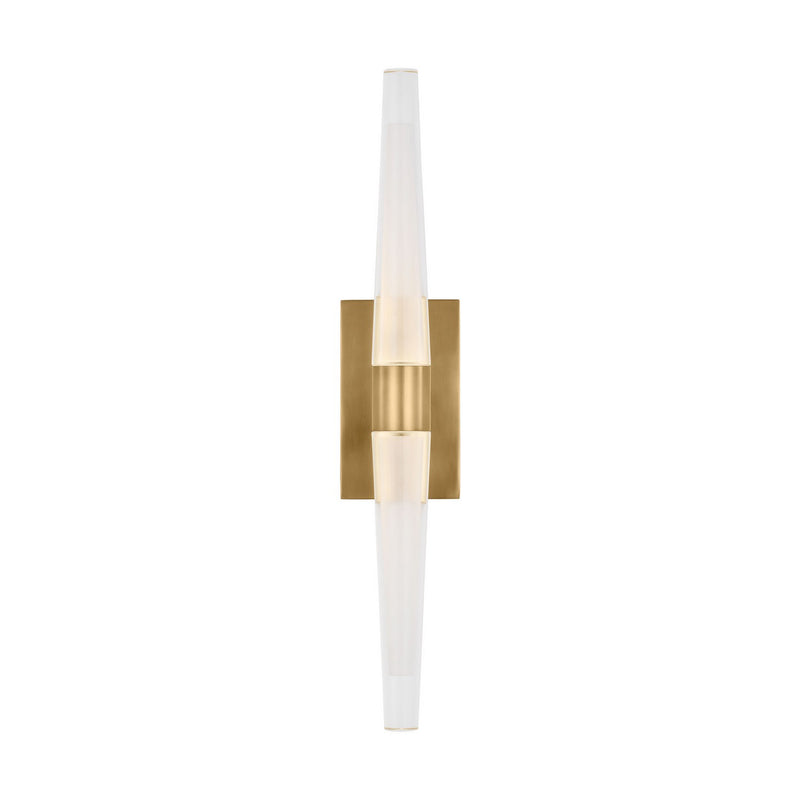 Visual Comfort Modern SLWS34427NB-277 LED Wall Sconce, Natural Brass
