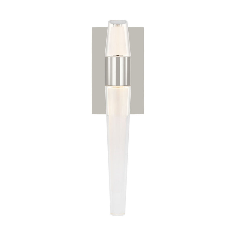 Visual Comfort Modern SLWS34527N LED Wall Sconce, Polished Nickel