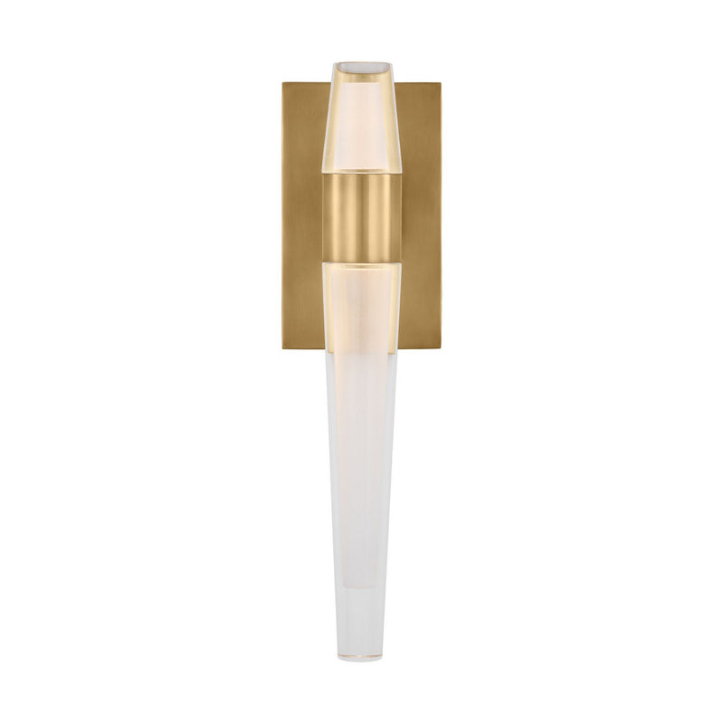 Visual Comfort Modern SLWS34527NB LED Wall Sconce, Natural Brass