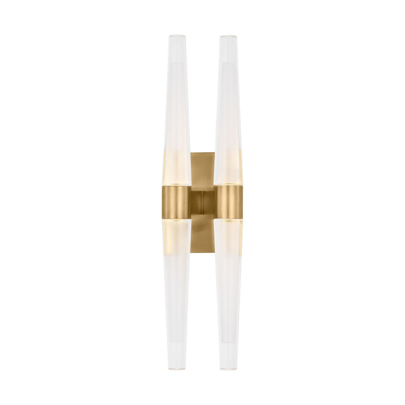 Visual Comfort Modern SLWS34627NB LED Wall Sconce, Natural Brass