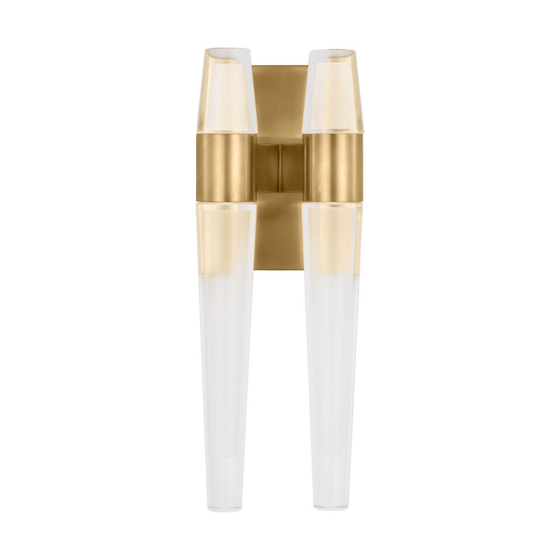 Visual Comfort Modern SLWS34727NB LED Wall Sconce, Natural Brass