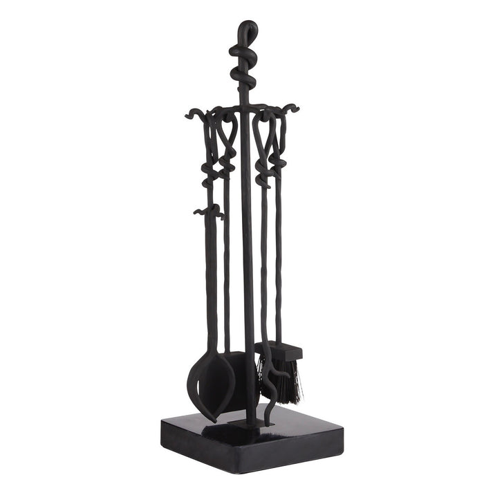 Arteriors AFI07 Fireplace Toolset, Blackened Iron