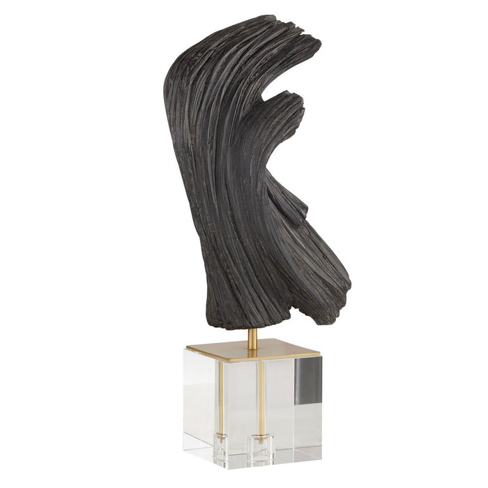 Arteriors ASC20 Sculpture, Ebony/Antique Brass/Clear