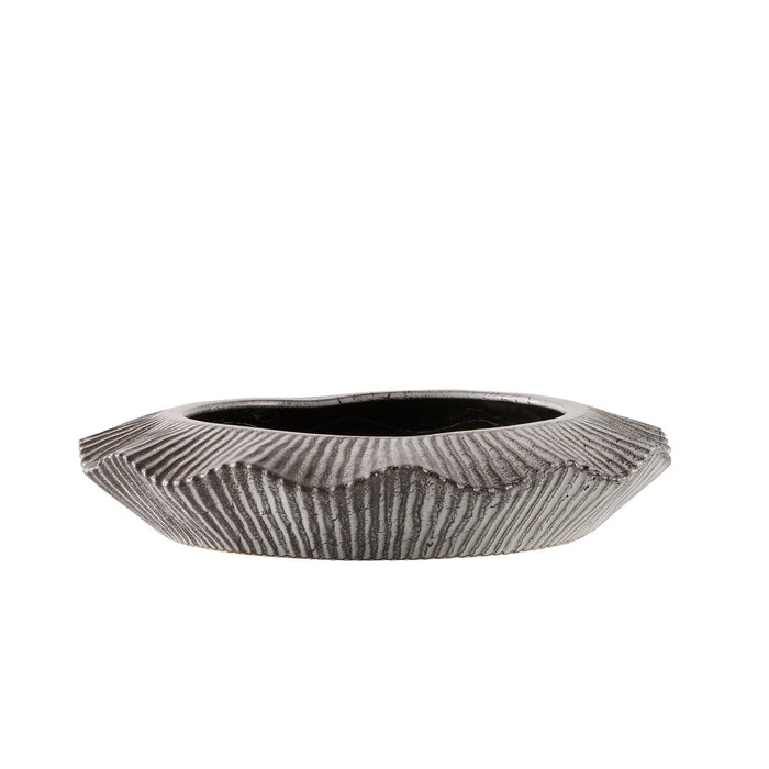 Arteriors ATC08 Planter, Platinum Crackle/Clear