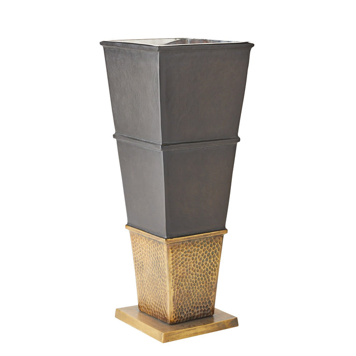Arteriors AVI06 Planter, Bronze/Antique Brass/Polished Nickel