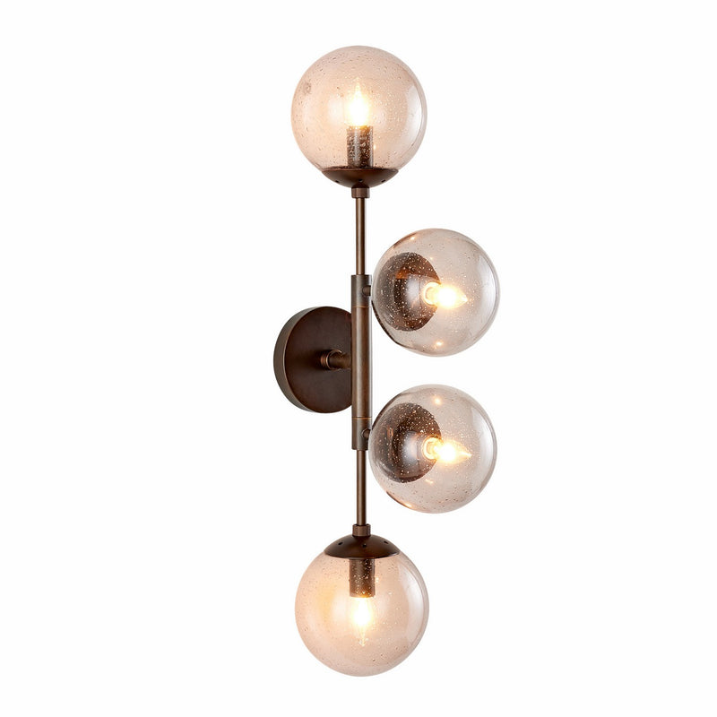 Arteriors DWC35 Four Light Wall Sconce, Smoke/English Bronze