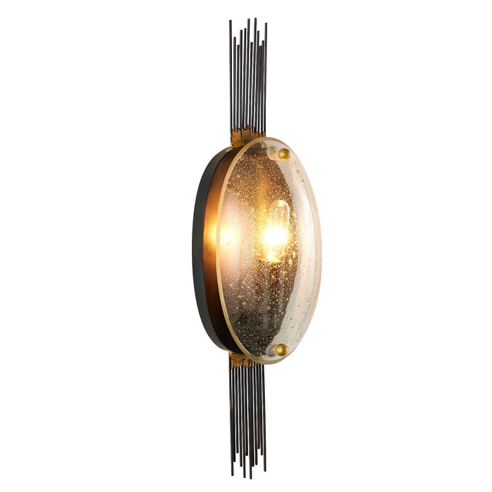 Arteriors DWI16 One Light Wall Sconce, Clear/Natural/Antique Brass