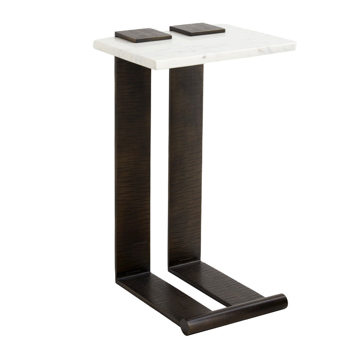 Arteriors FAI16 Accent Table, White Marble
