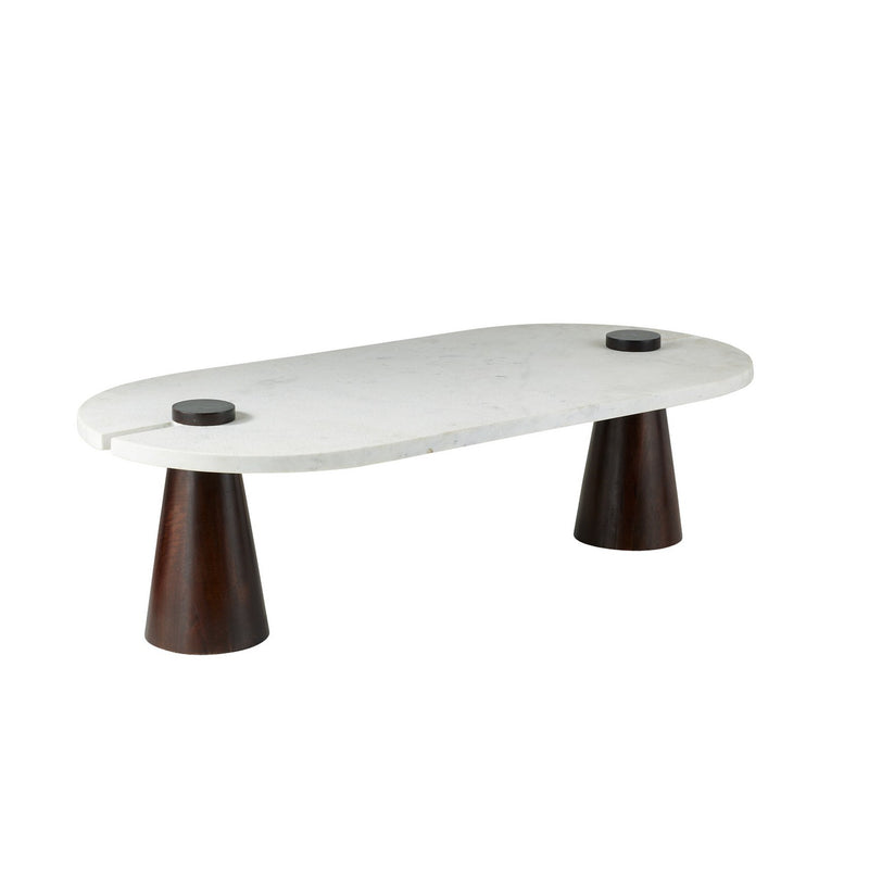 Arteriors FCI13 Coffee Table, White/Umber