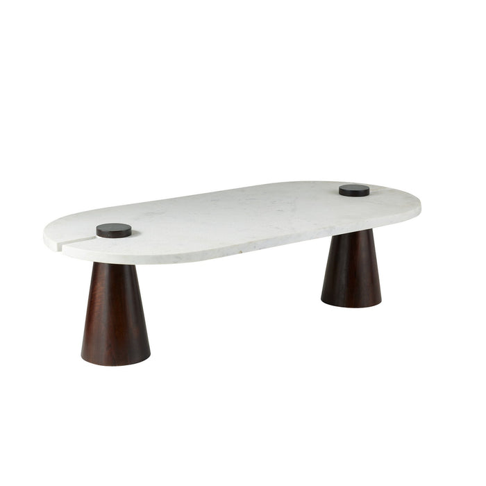 Arteriors FCI13 Coffee Table, White/Umber