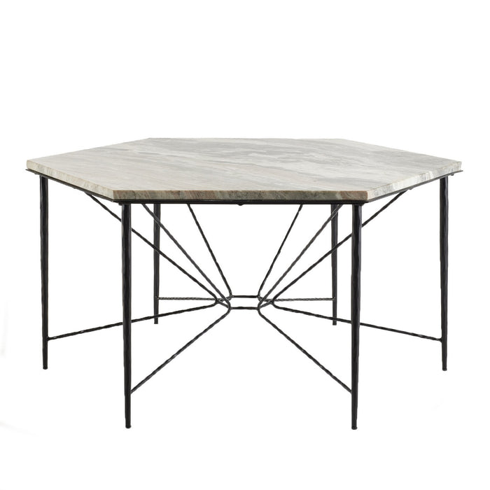 Arteriors FDI03 Dining Table, Toronto/Blackened Iron