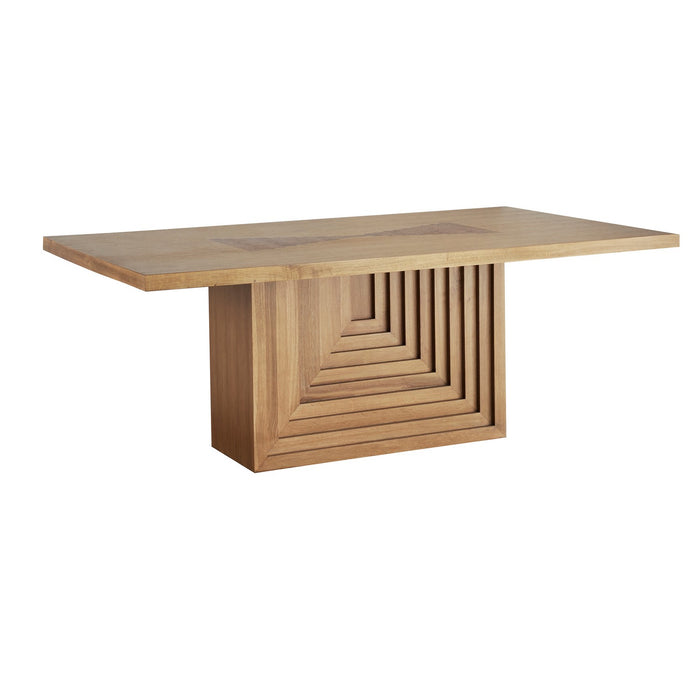 Arteriors FDS10 Dining Table, Oyster/Dark Oyster
