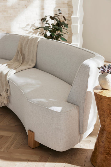 Arteriors FFU06 Sofa, Heron/White Oyster