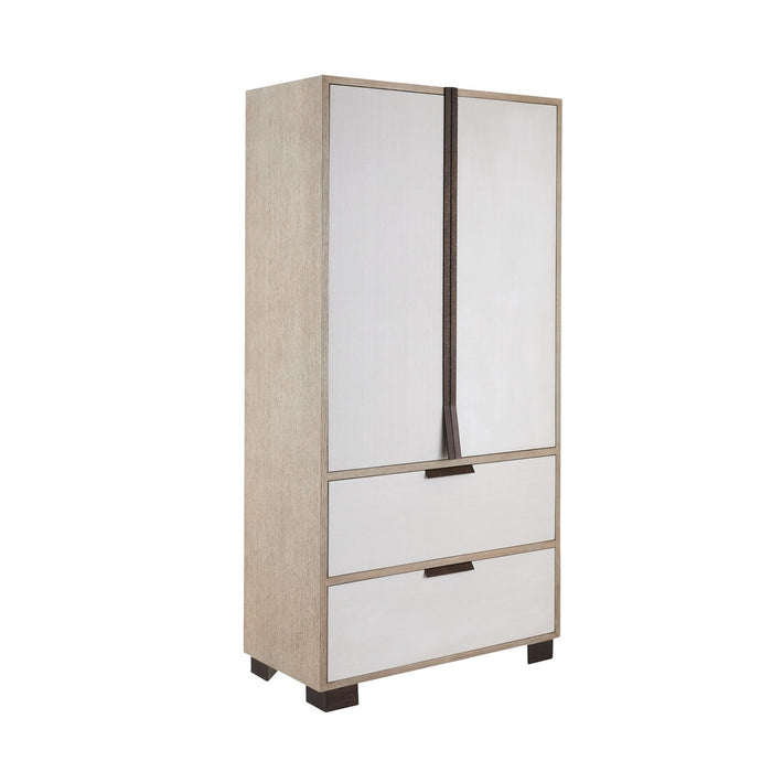 Arteriors FNS12 Cabinet, Beige/Smoke/Bronze