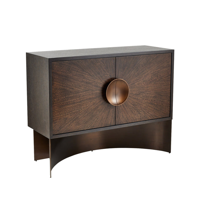 Arteriors FNS14 Cabinet, Brindle/Sable/Antique Brass