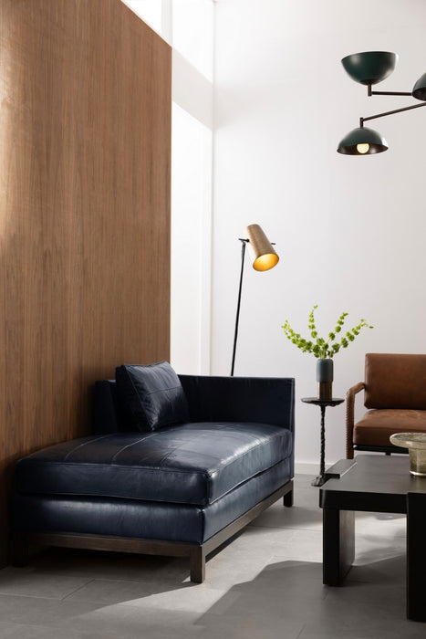 Arteriors FTU04 Chaise, Ink/Grey Ash