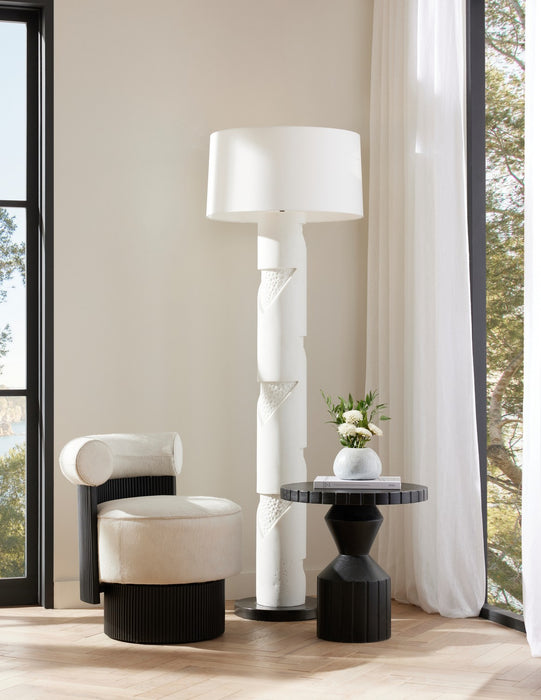 Arteriors PFC17-SH035 One Light Floor Lamp, Ivory/Bronze/Bronze/Off-White/Off-White