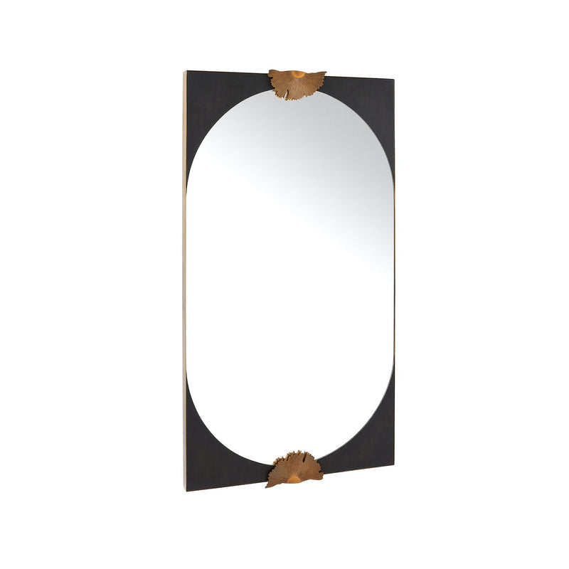 Arteriors WMI44 Mirror, Antique Brass/Ebony/Antique Brass