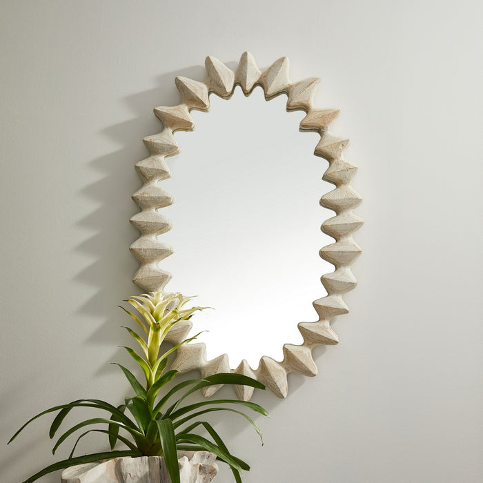 Arteriors WMI46 Mirror, Sandblasted Whitewash/Plain