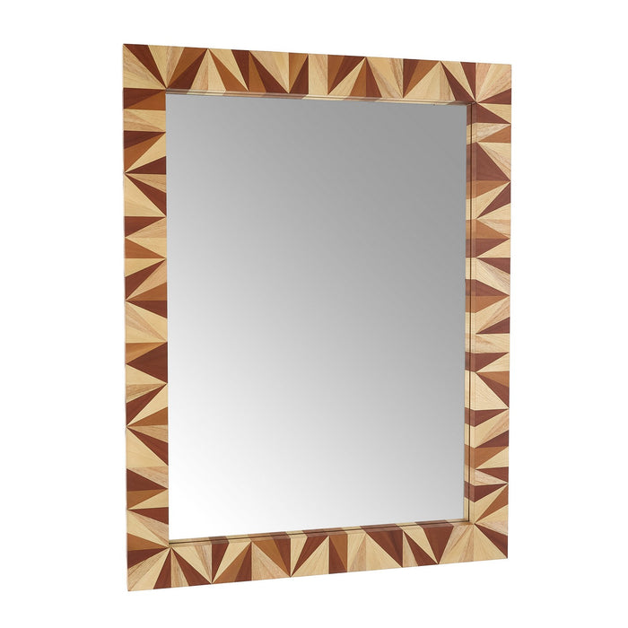 Arteriors WMS04 Mirror, Blonde Straw Marquetry/Plain
