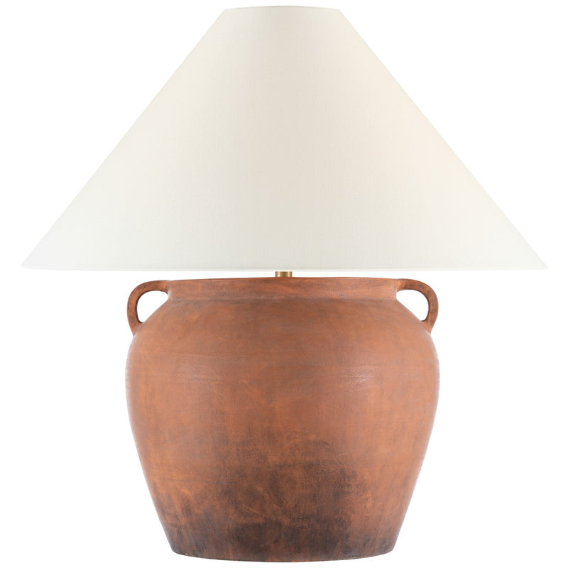 Visual Comfort Signature AL 3628NTC-L LED Table Lamp, Natural Terracotta