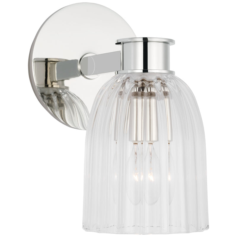Visual Comfort Signature ARN 2501PN-CG LED Wall Sconce, Polished Nickel