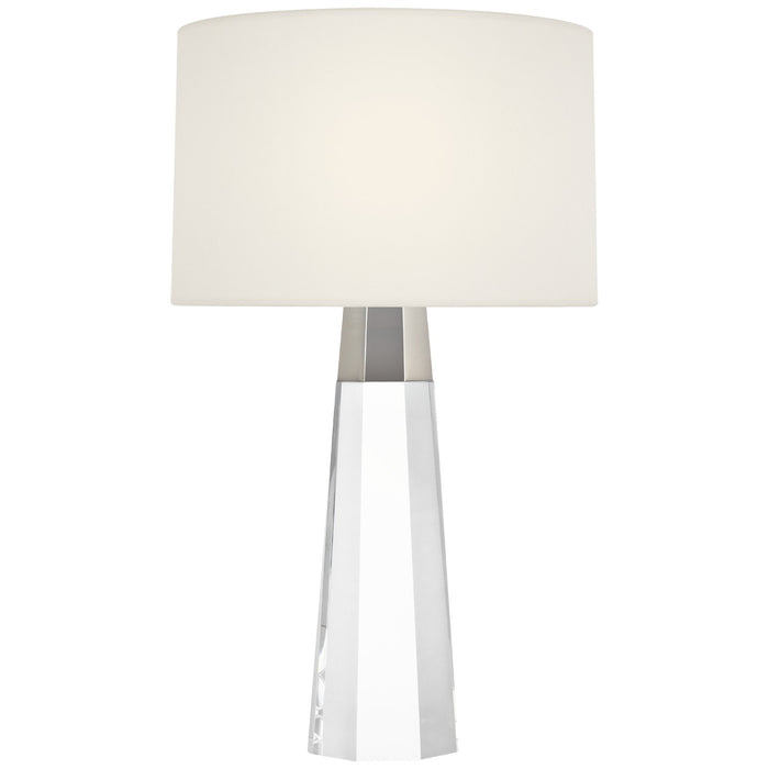 Visual Comfort Signature ARN 3028CG/PN-L-CL LED Accent Lamp, Crystal and Polished Nickel