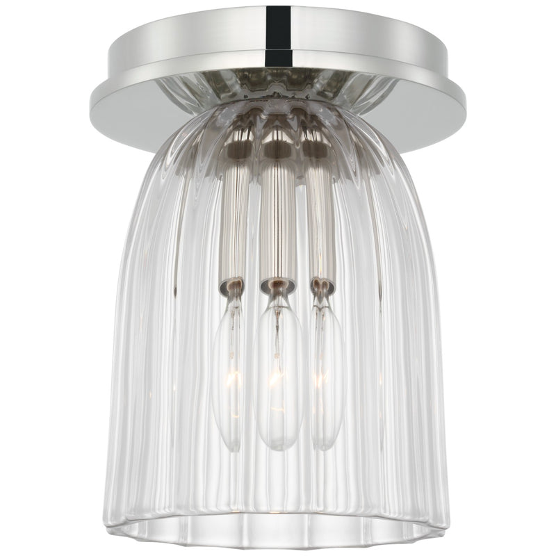 Visual Comfort Signature ARN 4500PN-CG LED Flush Mount, Polished Nickel